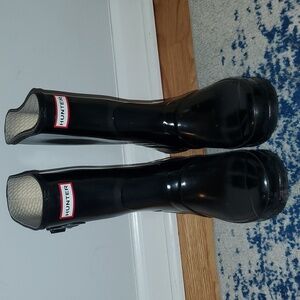 Hunter gloss short boots